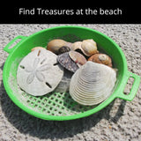 4E’s Novelty 4 Pack Sand Sifter – 8.75’’ Sandbox Toys for Kids Durable Beach Rock Strainers