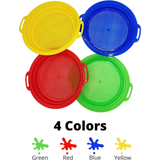 4E’s Novelty 4 Pack Sand Sifter – 8.75’’ Sandbox Toys for Kids Durable Beach Rock Strainers