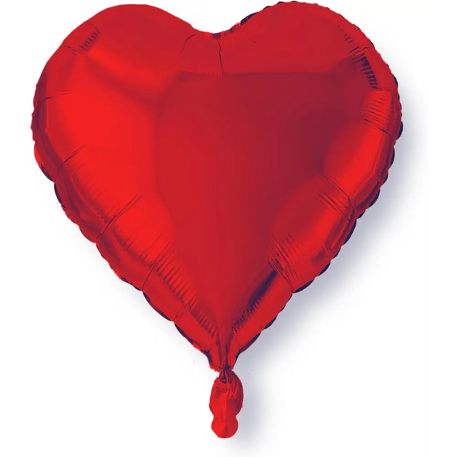 4E’s Novelty 4-Pcs 32” Large Heart Shaped Balloons – Red Foil Balloons for Valentine’s & Weddings
