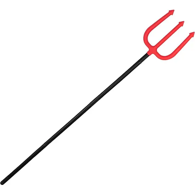 4E’s Novelty 44’’ Devil Pitchfork Costume Accessories for Women Adult & Kids Collapsible Plastic Red Devil Pitchfork