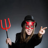 4E’s Novelty 44’’ Devil Pitchfork Costume Accessories for Women Adult & Kids Collapsible Plastic Red Devil Pitchfork