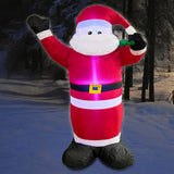 4E’s Novelty 5ft Inflatable Santa Claus Outdoor Decoration with LED Lights - Christmas Blow Up Yard Decor