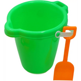 4E’s Novelty 6 Pack Beach Buckets with Shovels – 7.5’’ Sand Pails & Shovels for Kids’ Outdoor Play