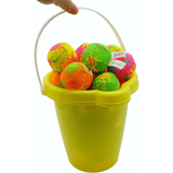 4E’s Novelty 6 Pack Beach Buckets with Shovels – 7.5’’ Sand Pails & Shovels for Kids’ Outdoor Play