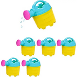 4E’s Novelty 6 Pack Mini Watering Cans for Kids – Fun Beach & Garden Toys for Toddlers