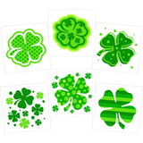4E’s Novelty 72-Pack Shamrock Tattoos – St. Patrick’s Day Party Favors for Kids Pre-Cut Designs