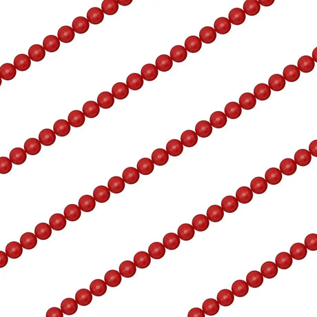 4E’s Novelty 9-Foot Red Wooden Cranberry Garland – Rustic Wood Bead Garland for Cozy Christmas Tree Decor Vintage