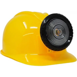 4E’s Novelty Adjustable Yellow Construction Worker Hard Hat with LED Light for All Ages