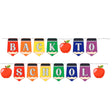 4E’s Novelty Back to Classroom Decorations Banners 2 Strings 10ft Welcome Back to School Banner