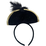 4E’s Novelty Black Pirate Headband for Women & Girls - Pirate Headband with Skull & Feather Pirate Hat Perfect Pirate