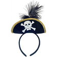4E’s Novelty Black Pirate Headband for Women & Girls - Pirate Headband with Skull & Feather Pirate Hat Perfect Pirate