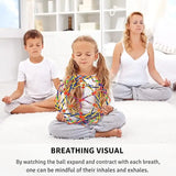  4E's Novelty Large Expandable Ball, Expands from 8 to 16", Fidget Toys, Breathing Visual, Plastic Expanding Sphere for Kids and Adults