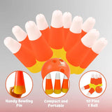 4E’s Novelty Candy Corn Bowling Set for Kids & Adults - Halloween Bowling Game Bowling Ball & 10 Plastic Bowling Pins