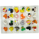 4E’s Novelty Christmas Advent Calendar 2024 – 24 Christmas Rubber Ducks for a Fun Countdown!