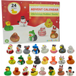 4E’s Novelty Christmas Advent Calendar 2024 – 24 Christmas Rubber Ducks for a Fun Countdown!