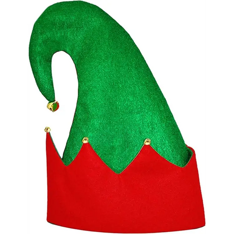 4E’s Novelty Christmas Elf Hats for Kids & Adults (3 Pack) – Felt Santa Helper Hats with Jingle Bells – Holiday Party