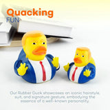 4E’s Novelty Donald Trump Rubber Duck – 3.15’’ Political Humor Gift for Jeep Bath Office