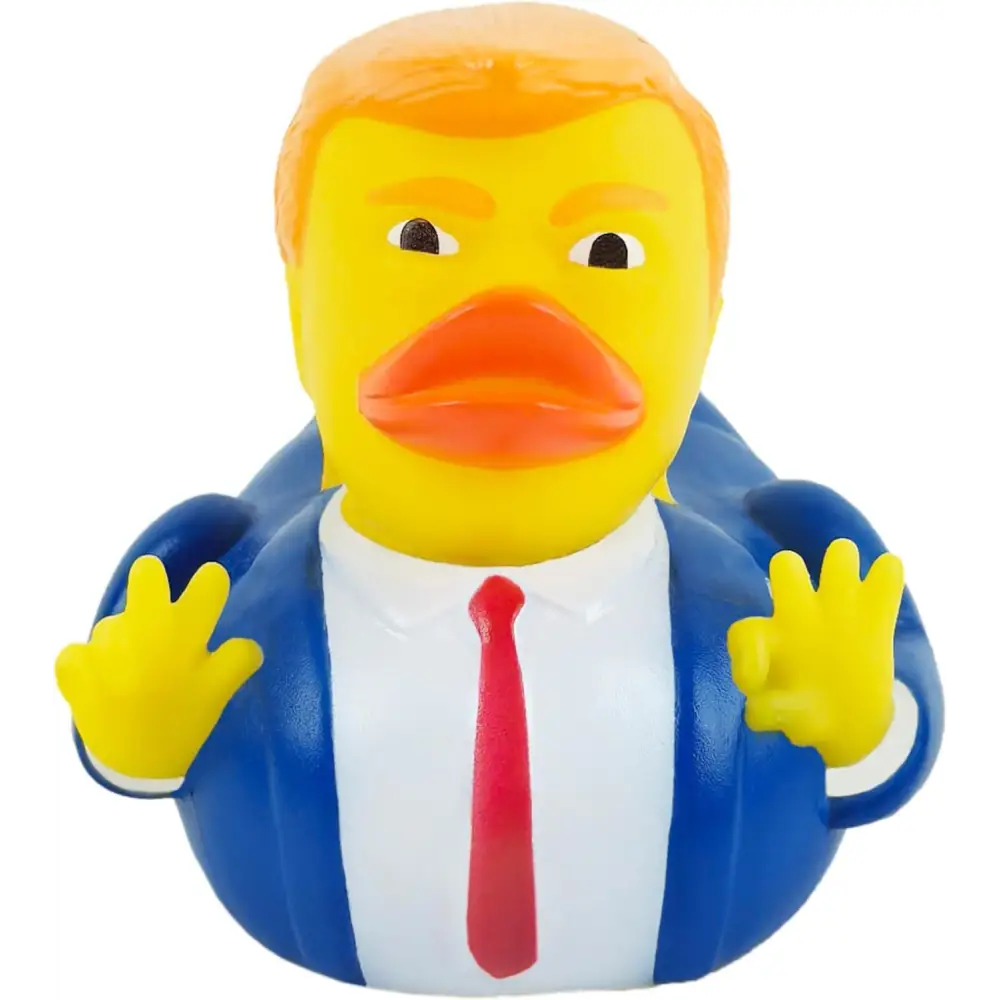 4E’s Novelty Donald Trump Rubber Duck – 3.15’’ Political Humor Gift for Jeep Bath Office