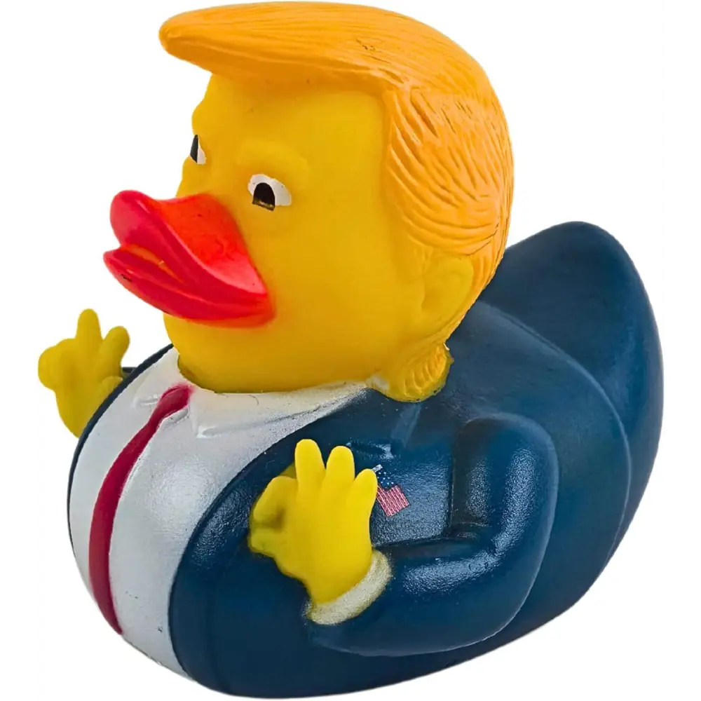 4E’s Novelty Donald Trump Rubber Duck – 3.15’’ Political Humor Gift for Jeep Bath Office