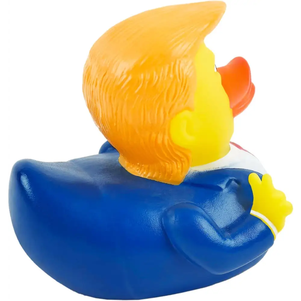 4E’s Novelty Donald Trump Rubber Duck – 3.15’’ Political Humor Gift for Jeep Bath Office
