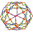 4E’s Novelty Expandable Ball Toy Sphere – Stress Relief Ball for Kids & Adults Breathing Aid Hoberman Sphere – 1 Pack
