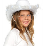 4E’s Novelty Felt Cowgirl Hat w/ Heart Glasses – Western Party Accessory for Adults - Costume Accessories