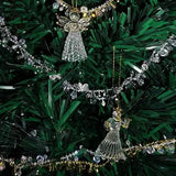 4E’s Novelty Glass Angel Ornaments for Christmas Tree (Set of 12) – Elegant Mini Angels Decor