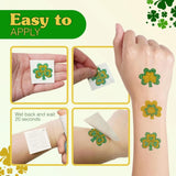 4E’s Novelty Glitter Shamrock Tattoos – 24 Pack St. Patrick’s Day Party Accessories for Kids & Adults