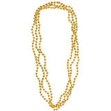 4E’s Novelty Gold Beads Necklaces – 72 Pack Bulk Mardi Gras Party Favors & Parade Accessories - Costumes & Accessories
