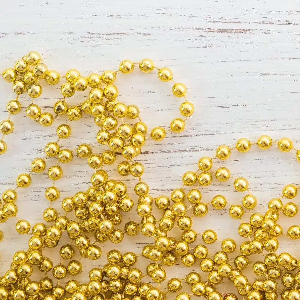 4E’s Novelty Gold Beads Necklaces – 72 Pack Bulk Mardi Gras Party Favors & Parade Accessories - Costumes & Accessories