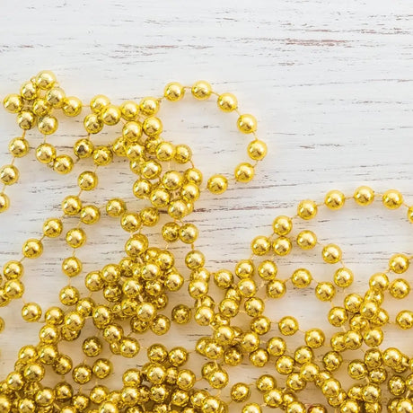 4E’s Novelty Gold Beads Necklaces – 72 Pack Bulk Mardi Gras Party Favors & Parade Accessories - Costumes & Accessories