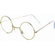 4E’s Novelty Gold Round Glasses – Old Man Granny Glasses for Kids’ 100th Day of School Costume - Costume Accessories