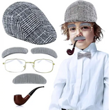 4E’s Novelty Grandpa Costume – 5-Pc Old Man Outfit for Kids’ 100th Day of School - Costumes & Accessories