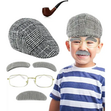4E’s Novelty Grandpa Costume – 5-Pc Old Man Outfit for Kids’ 100th Day of School - Costumes & Accessories