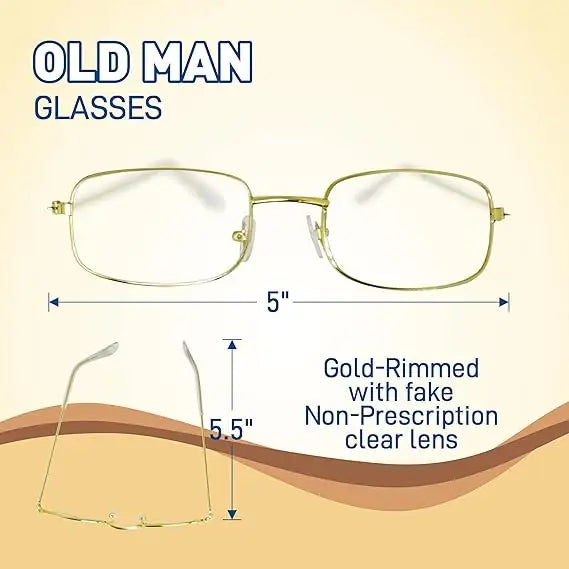 4E’s Novelty Grandpa Costume – 5-Pc Old Man Outfit for Kids’ 100th Day of School - Costumes & Accessories