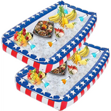 4E’s Novelty Inflatable Serving Bar Buffet Cooler – Patriotic 4th of July Party Essential (2 Pack)