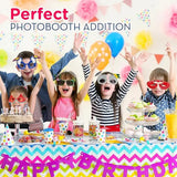4E’s Novelty Luau Party Goggles 9 Pairs Hawaiian Party Sunglass Photo Booth Props - Party Favors and Toys