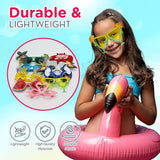 4E’s Novelty Luau Party Goggles 9 Pairs Hawaiian Party Sunglass Photo Booth Props - Party Favors and Toys