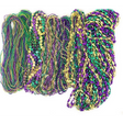 4E’s Novelty Mardi Gras Beads Bulk – 500 Metallic Assorted Necklaces