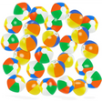 4E’s Novelty Mini Beach Balls – 28 Pack 4’’ Inflatable Pool Party Favors for Kids