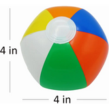 4E’s Novelty Mini Beach Balls – 28 Pack 4’’ Inflatable Pool Party Favors for Kids