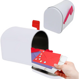 4E’s Novelty Mini Valentine Mailbox – 5x3” Tin Mailbox for Cards DIY Gifts & Classroom Favors