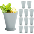 4E’s Novelty Mint Julep Plastic Cups – 12-Pack 10 oz | Kentucky Derby Party Supplies & Decorations