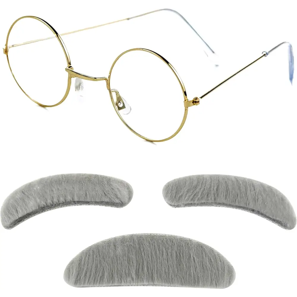 4E’s Novelty Old Man Costume Accessories Set for Kids Perfect for 100 Days of School and Halloween - Costumes &