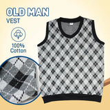 4E’s Novelty Old Man Costume – Vest Cane & 8-Pc Dress-Up Kit for Kids (Medium) - Costumes & Accessories