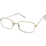 4E’s Novelty Old Person Glasses – Gold Rectangular Eyeglasses for 100th Day of School