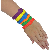 4E’s Novelty Paw Print Party Favors – 24 Bracelets & 24 Stamps for Kids