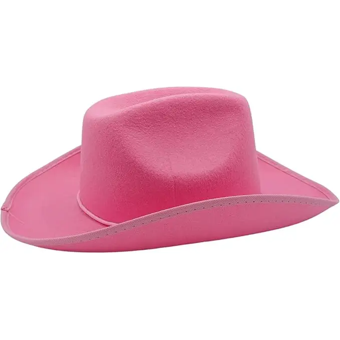 4E’s Novelty Pink Kids Cowboy Hats – 4-Pack Set for Girls & Boys Perfect for Dress-Up Parties and Playtime