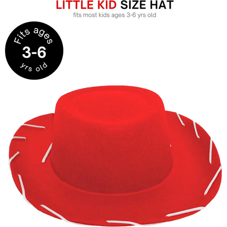 4E’s Novelty Red Toddler Cowgirl Hat - Boys & Girls Red Cowboy Hat for Halloween Costume for Toddler Cowboy Outfit Ages