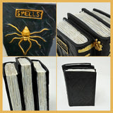 4E’s Novelty Resin Spellbook Prop - 5” Hocus Pocus Book of Spells for Centerpiece Halloween Table Decor Small Hocus